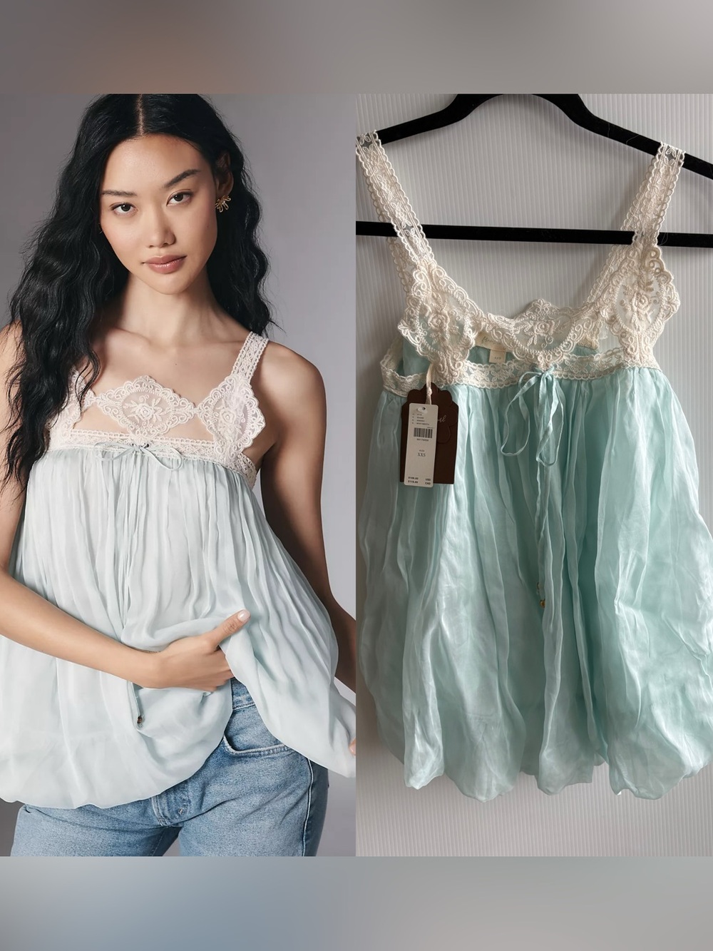 XXS NEW Anthropologie Babydoll Tank
